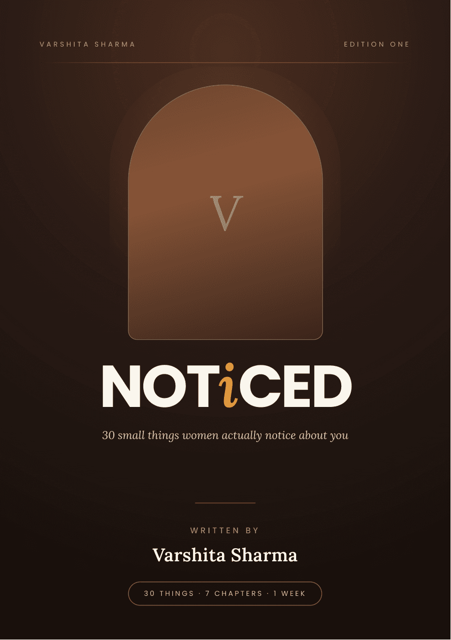 Cover of the ebook Noticed: 30 small things women actually notice about you
